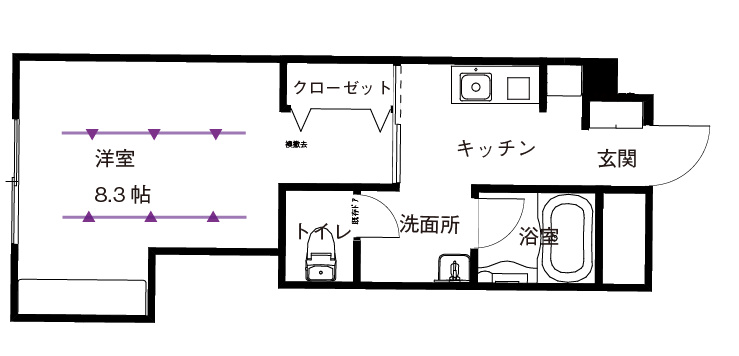 カーサウエストTの間取り