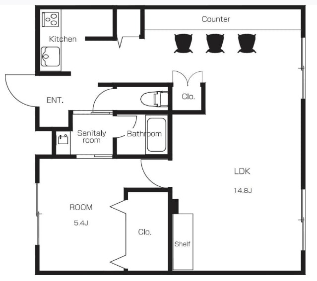 武蔵野ビルの間取り