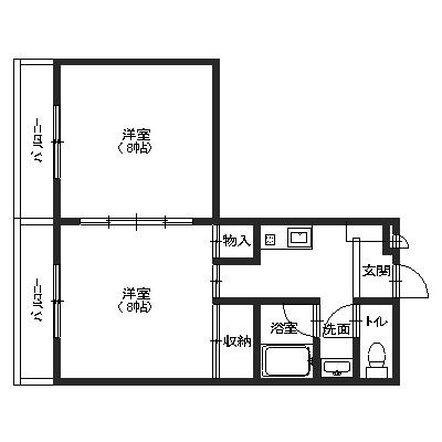 ウエストハイツの間取り