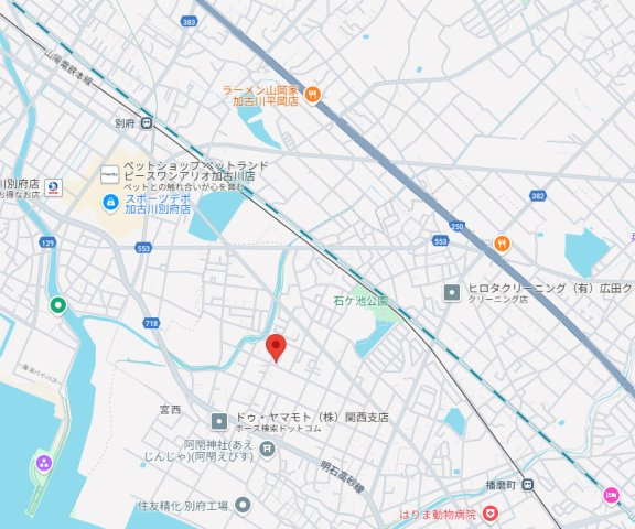 【地図】 | 加古郡播磨町北本荘6丁目　土地