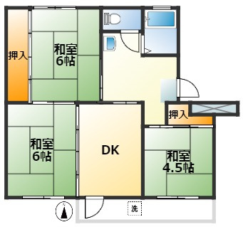神戸市垂水区青山台５丁目の賃貸マンションの間取り|☆神戸市垂水区　県営東垂水団地☆