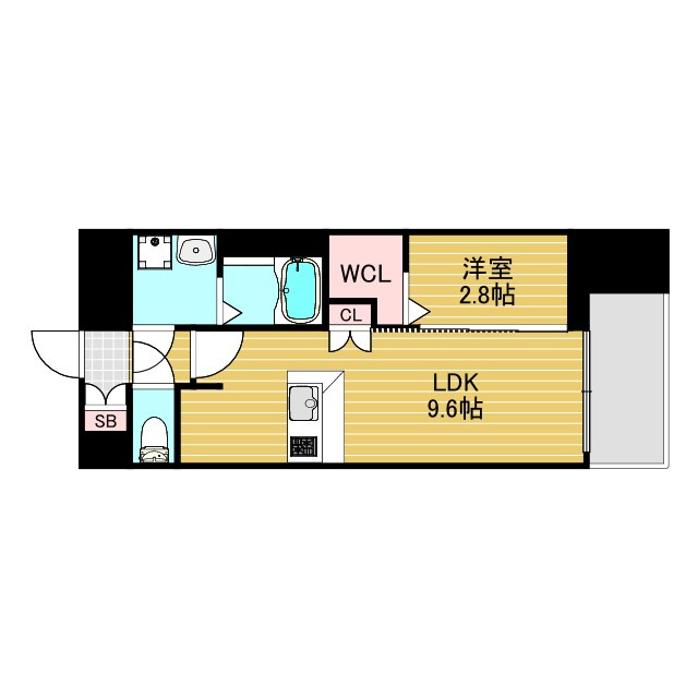 プレサンスNEO上新庄PRIMECRUISの間取り