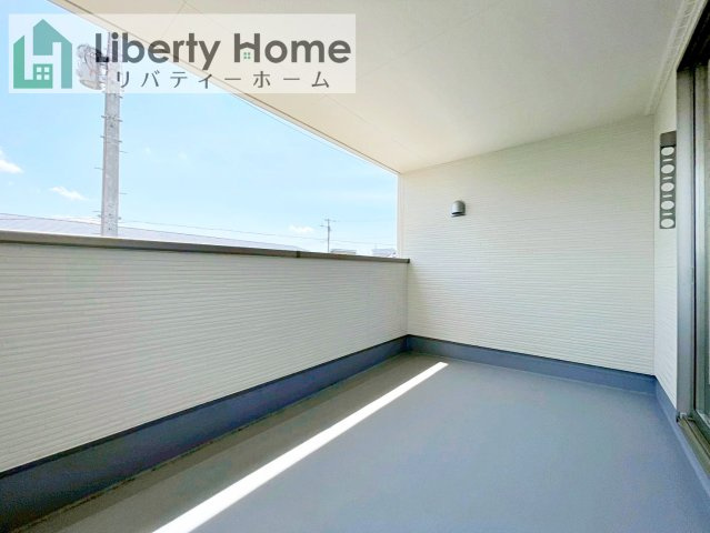 水戸市見川第14　新築戸建　1号棟のバルコニー