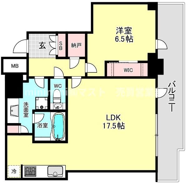 シエリアタワー大阪堀江の間取り