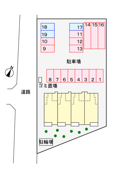 ポートクルーズＴＹＭの駐車場