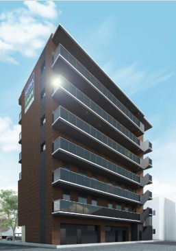 Luxe東比恵のエントランス