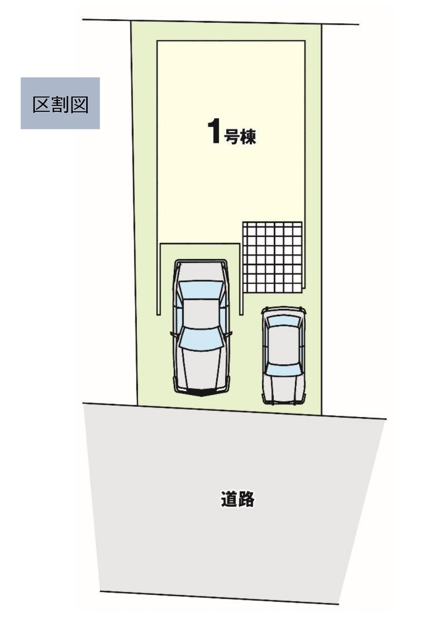 【仲介手数料無料／熱田区】リガーレ熱田区伝馬2期　全1棟　新築住宅の区画図