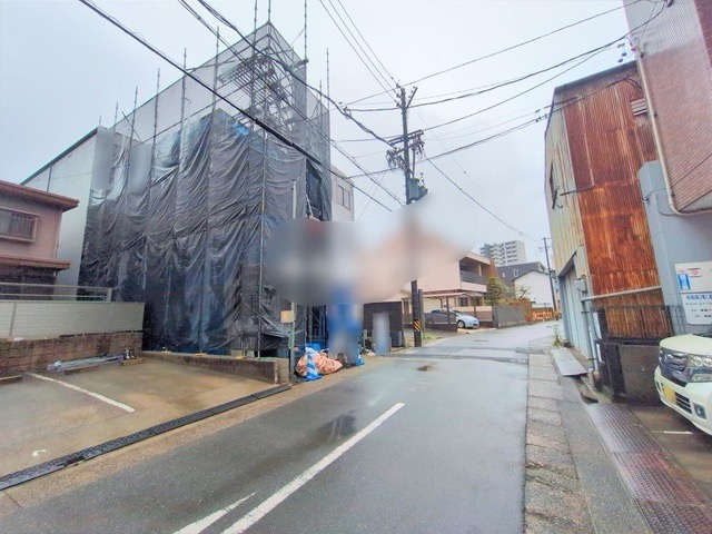 【仲介手数料無料／熱田区】リガーレ熱田区伝馬2期　全1棟　新築住宅の前面道路含む現地写真