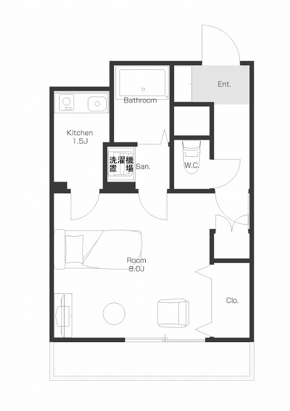 ウイングカナザワ1の間取り