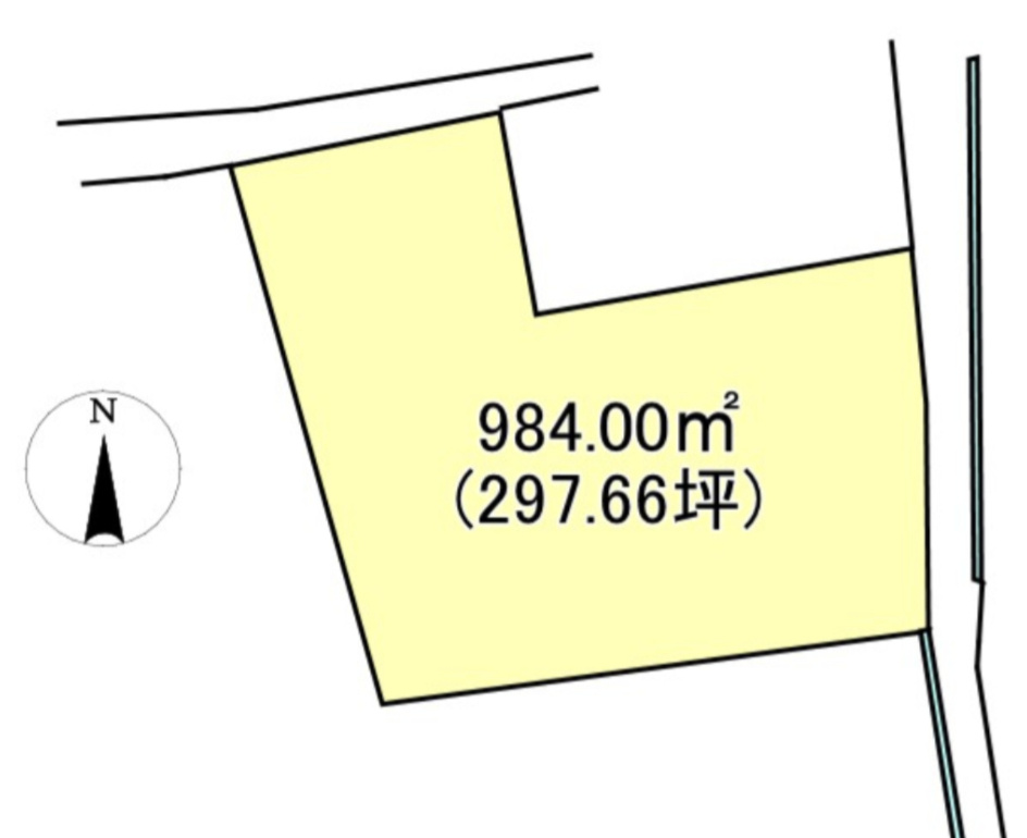 西条市丹原町来見の売地の土地図