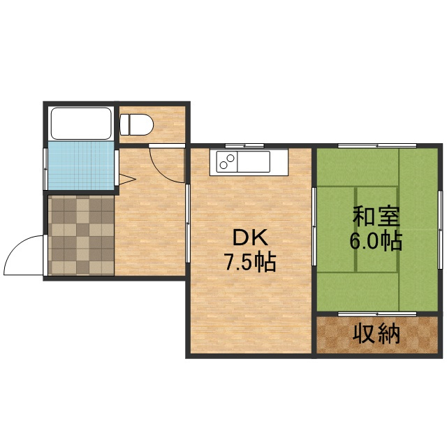 宝塚市平井２丁目のアパートの間取り