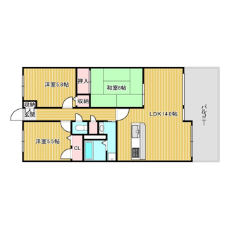 【間取り】 | フレイグランス田寺