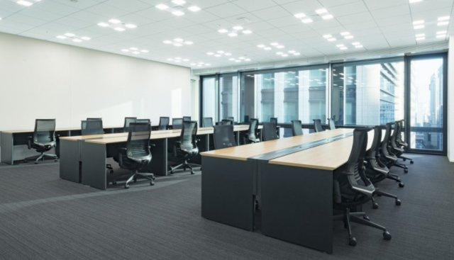 クロスオフィス日比谷のロビー