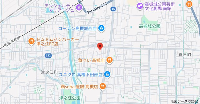 シャンポールド高槻の地図