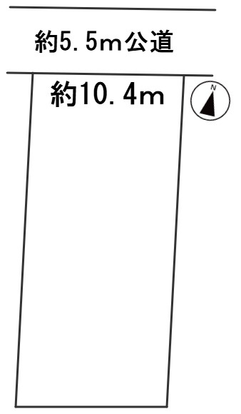 ６４７８０　岐阜市島田中町土地の区画図