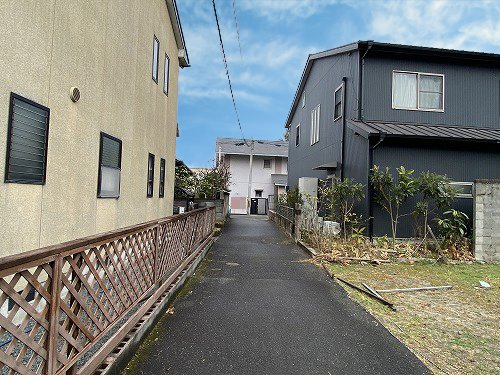北白川下別当町 土地の前面道路含む現地写真