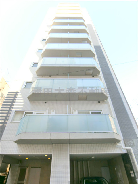 アクサス蒲田の外観|2010年2月築　RC鉄筋コンクリート造地上12階地下1階建て総戸数33戸の分譲賃貸マンション　東京都大田区西蒲田7丁目　JR京浜東北線蒲田駅、東急池上線蓮沼駅