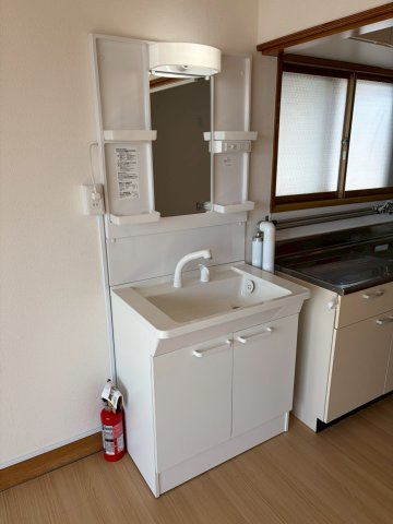釧路市大楽毛西２丁目のアパートの洗面所