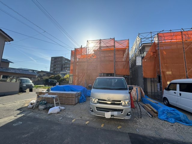 SUN COURTーサンコート－小倉南区中曽根1丁目【小倉南区　新築戸建て】の外観|現地撮影　2025,4,7　SUN COURTーサンコート－小倉南区中曽根1丁目【小倉南区　新築戸建て】