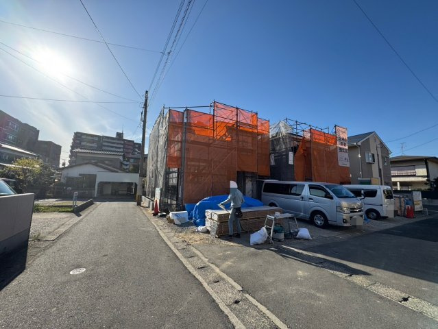 SUN COURTーサンコート－小倉南区中曽根1丁目【小倉南区　新築戸建て】の外観|現地撮影　2025,4,7　SUN COURTーサンコート－小倉南区中曽根1丁目【小倉南区　新築戸建て】