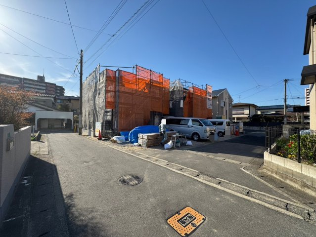 SUN COURTーサンコート－小倉南区中曽根1丁目【小倉南区　新築戸建て】の外観|現地撮影　2025,4,7　SUN COURTーサンコート－小倉南区中曽根1丁目【小倉南区　新築戸建て】