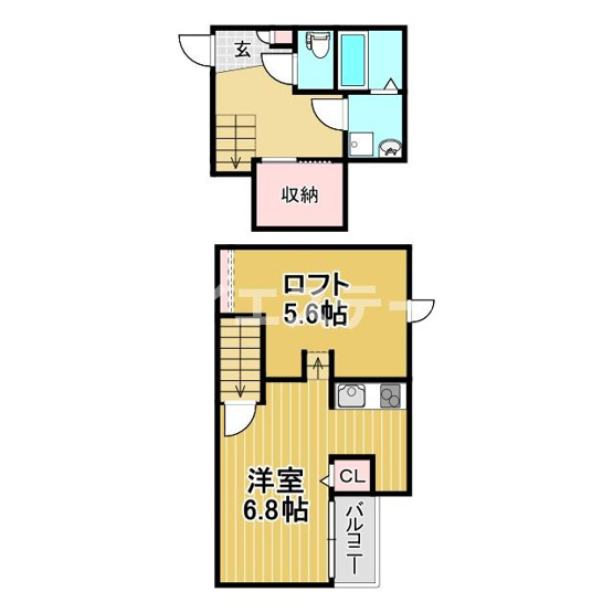 【間取り】 | ADC麦島Ⅱ