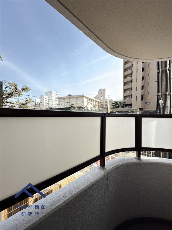 ライオンズマンション筑紫丘のバルコニー