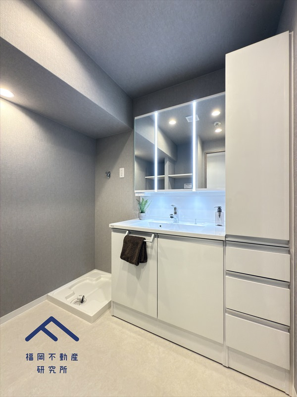 ライオンズマンション筑紫丘の独立洗面台