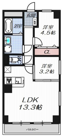 【間取り】 | プラザ新大阪 | 角部屋・室内改装履歴有・オーナーチェンジ物件