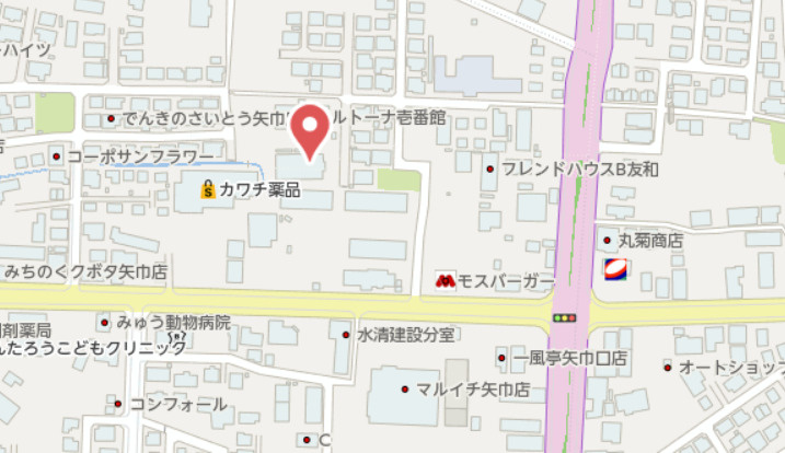 コルトーナ弐番館の地図