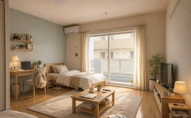 コルトーナ弐番館の居間・リビング|※家具等はAIによるイメージです。