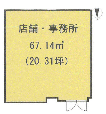 堺市美原区阿弥　貸店舗662685の間取り