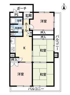 【間取り】 | 高槻スカイハイツ