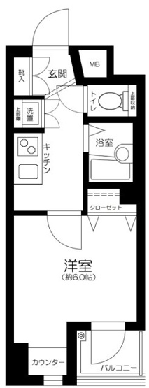 【間取り】 | ドルチェ日本橋・キャナルシティー