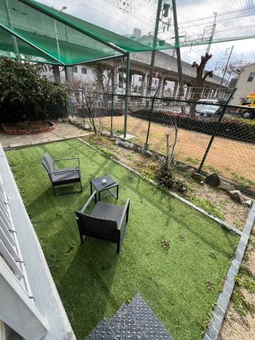 シャルム堺の庭|お庭でゆったりと過ごせます