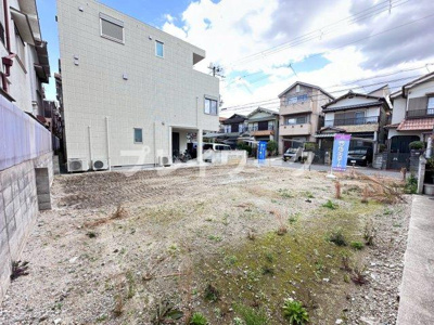 【前面道路含む現地写真】 | 旭小・土地24.3坪・建築条件なし・更地渡し・泉大津市池浦町1丁目 | 前面道路含む現地写真です