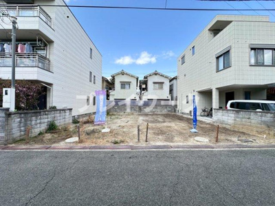 【前面道路含む現地写真】 | 旭小・土地24.3坪・建築条件なし・更地渡し・泉大津市池浦町1丁目 | 前面道路含む現地写真です