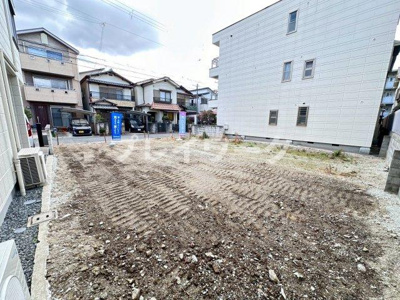 【前面道路含む現地写真】 | 旭小・土地24.3坪・建築条件なし・更地渡し・泉大津市池浦町1丁目 | 前面道路含む現地写真です