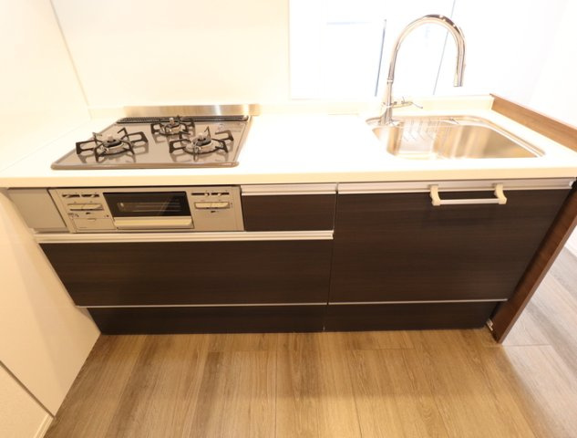 熊本市東区石原２丁目のアパートのキッチン