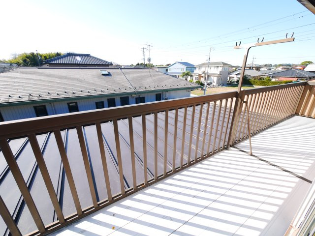 長生郡睦沢町川島　中古戸建のバルコニー|令和6年7月内外装リフォーム済み 敷地約102坪 ３LDK  システムキッチン・ユニットバス
