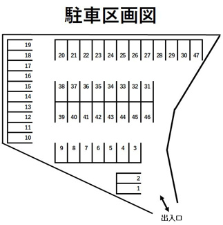 【区画図】 | 川下駐車場