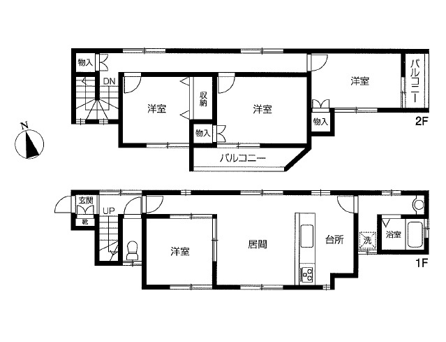 【間取り】 | 川越市下松原 | ４LDK