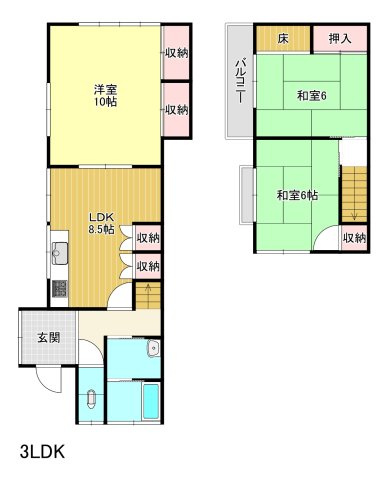 八街市富山　石井ハイツの間取り