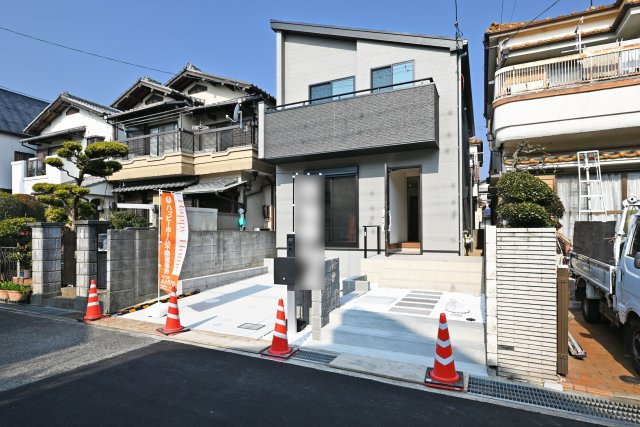 伊丹市池尻5丁目新築一戸建て│3SLDK+駐車1台可の外観|閑静な住宅地の限定1区画新築戸建です。
