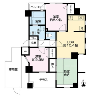 【間取り】 | プリオーレ夙川さくら道