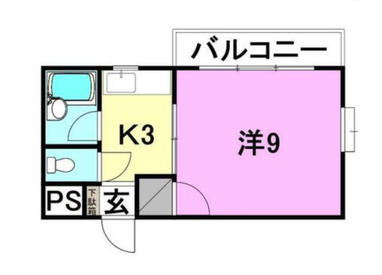 230セゾン立花の間取り