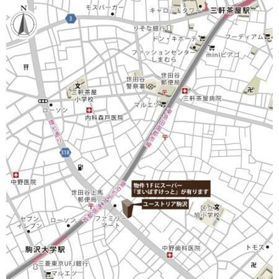 【地図】 | ユーストリア駒沢 