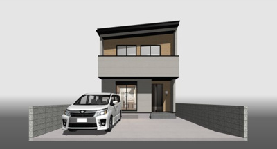 【外観パース】 | 新築住宅　高知市高須3丁目 | イメージです。