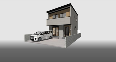 【外観パース】 | 新築住宅　高知市高須3丁目 | イメージです。