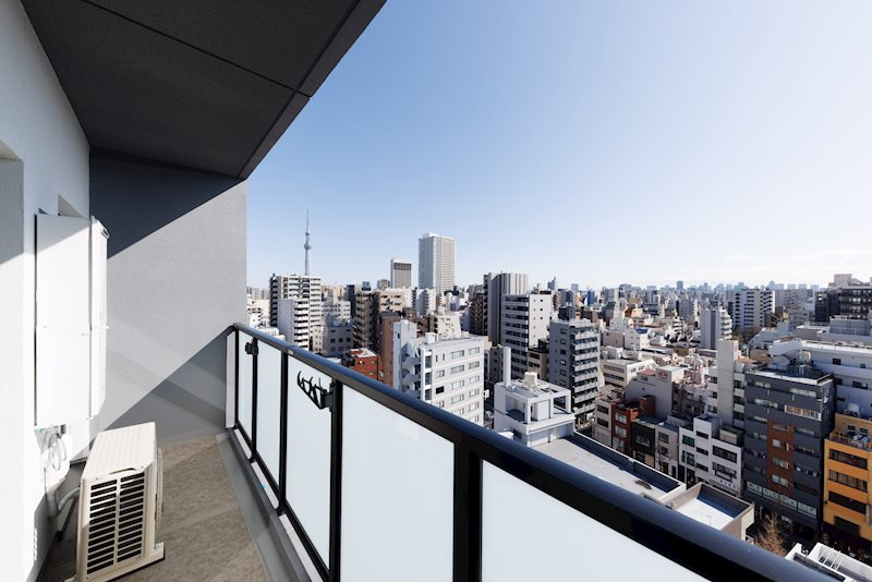 Due IriyaⅡの設備|13Fバルコニー上層階は日当り眺望良好です